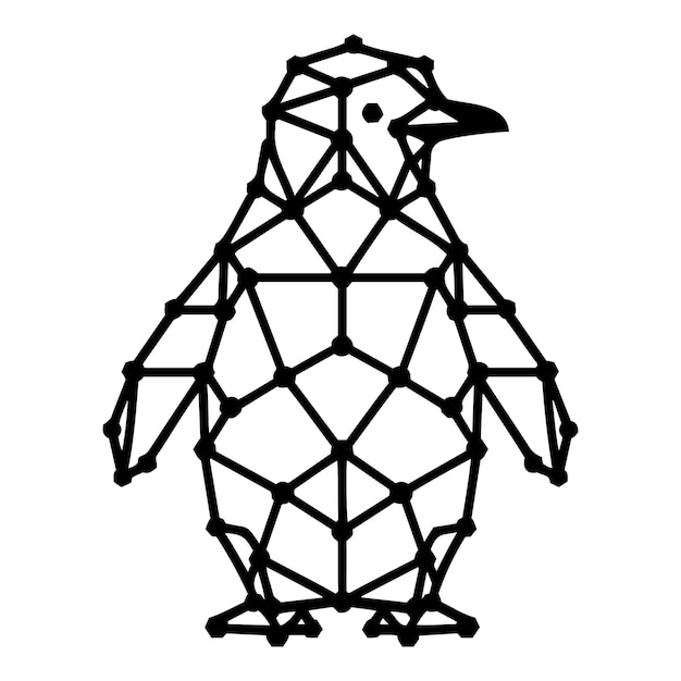 Vector el pingüino del pentágono