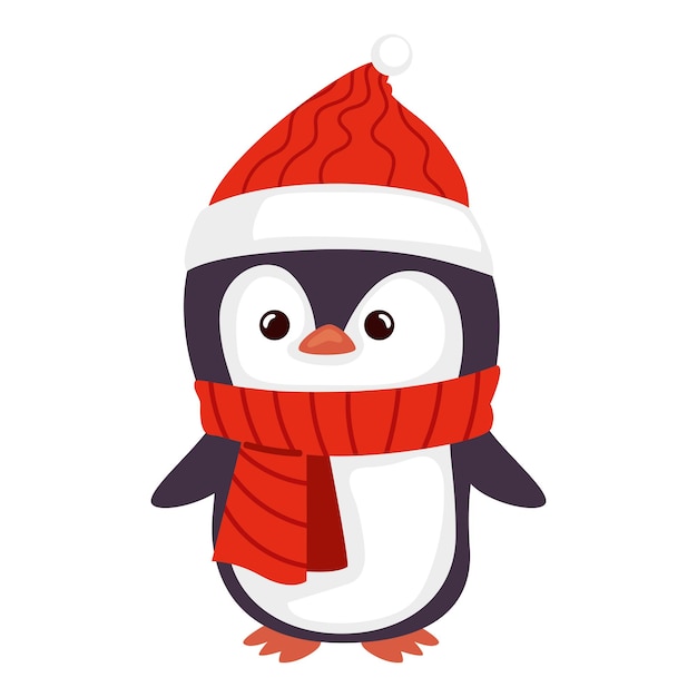 El pingüino del personaje de Navidad