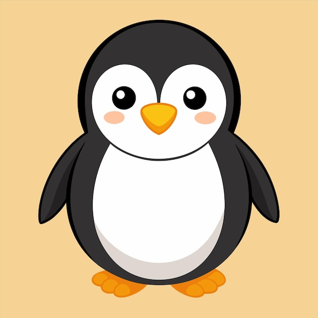 un pingüino con un pico amarillo y una cara blanca y negra