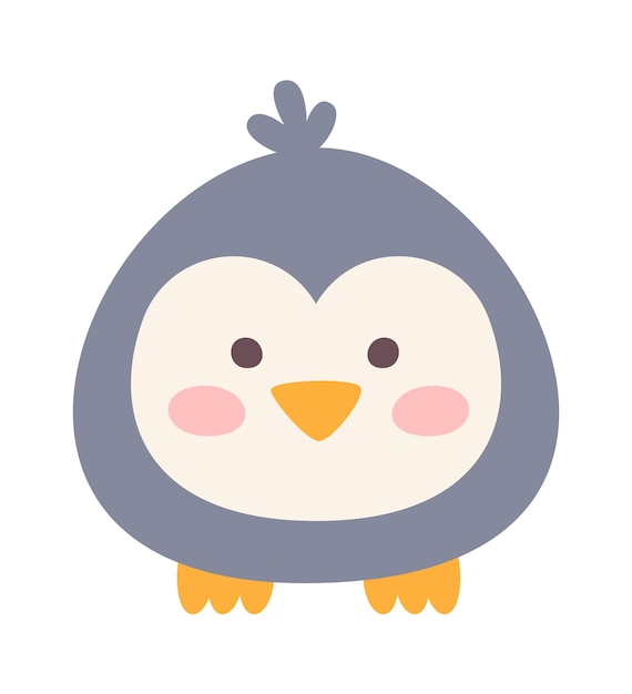 Pingüino redondo y gordo