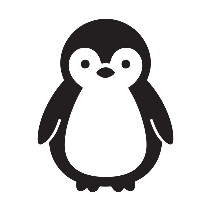 Vector el pingüino svg