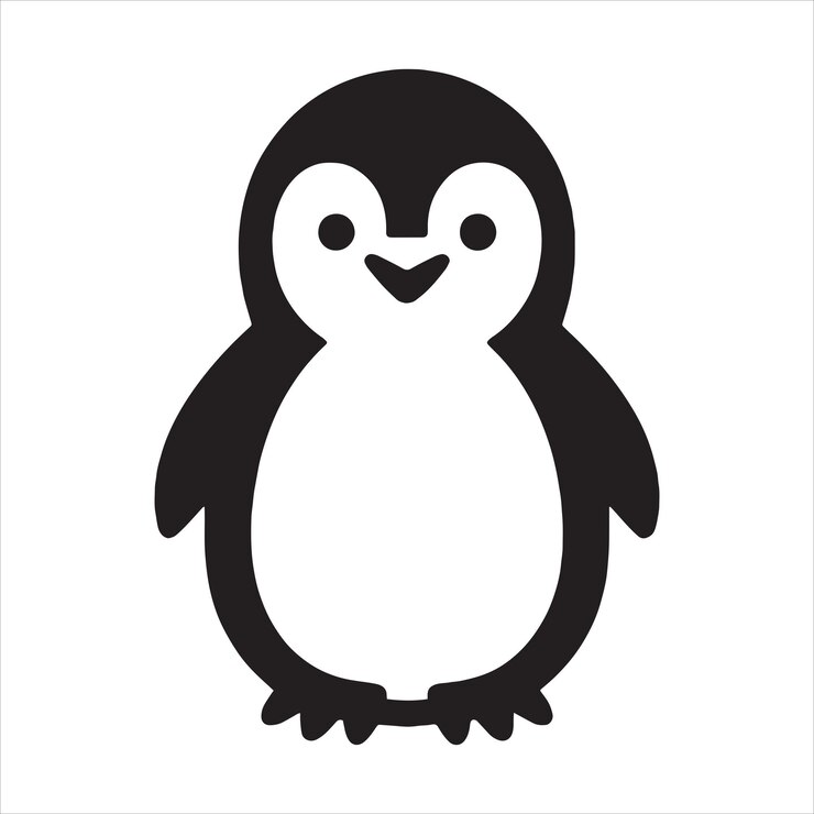 Vector el pingüino svg