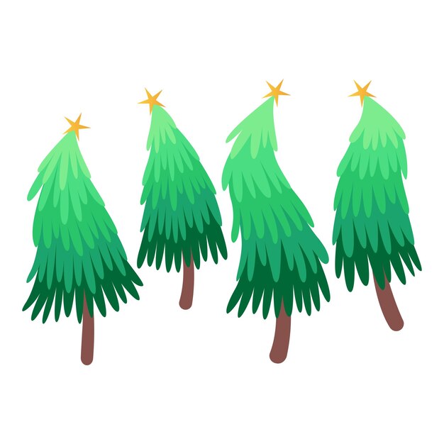 Pino de Navidad durante la colección de temporada de invierno.