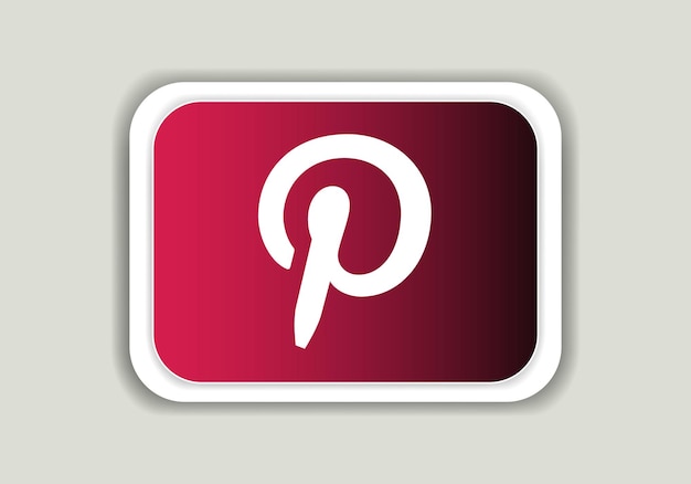 Pinterest logo signo símbolo vector Aplicaciones móviles servicio en línea icono Social Media App Logo