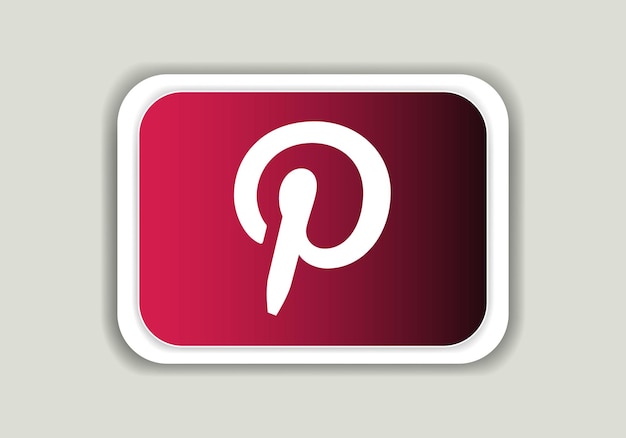 Vector pinterest logo signo símbolo vector aplicaciones móviles servicio en línea icono social media app logo