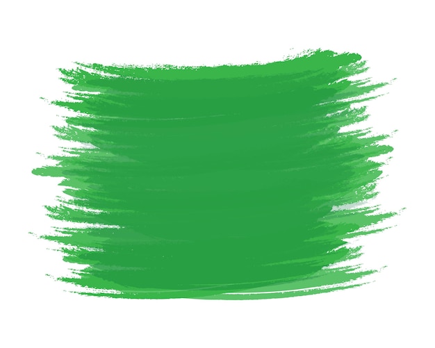 Pintura abstracta de la textura de fondo en verde monocromático de moda aislado en el espacio de copia blanca