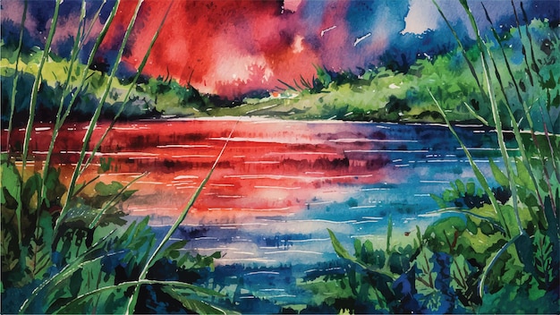 Pintura en acuarela de fondo