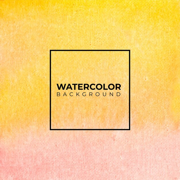 Pintura de acuarela naranja Abstrack sobre textura de papel.