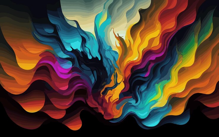 una pintura en acuarela de una nube con las palabras arco iris en ella