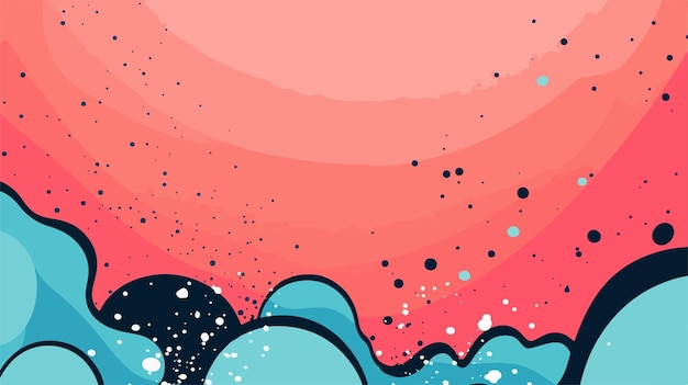una pintura a la acuarela de una ola y las palabras el nombre del artista