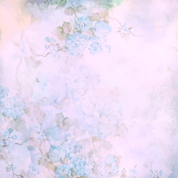 una pintura en acuarela de un papel tapiz de flor