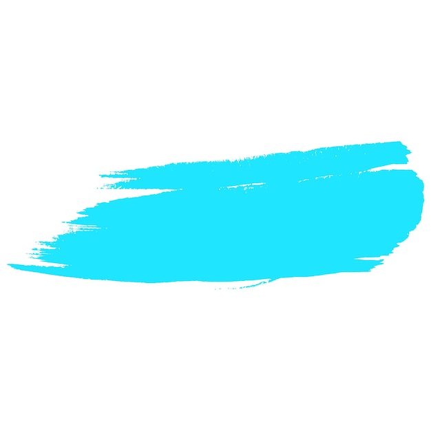 Pintura en acuarela con pincel azul claro