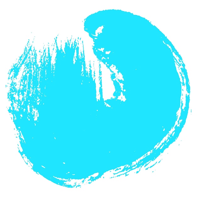 Pintura en acuarela con pincel azul claro