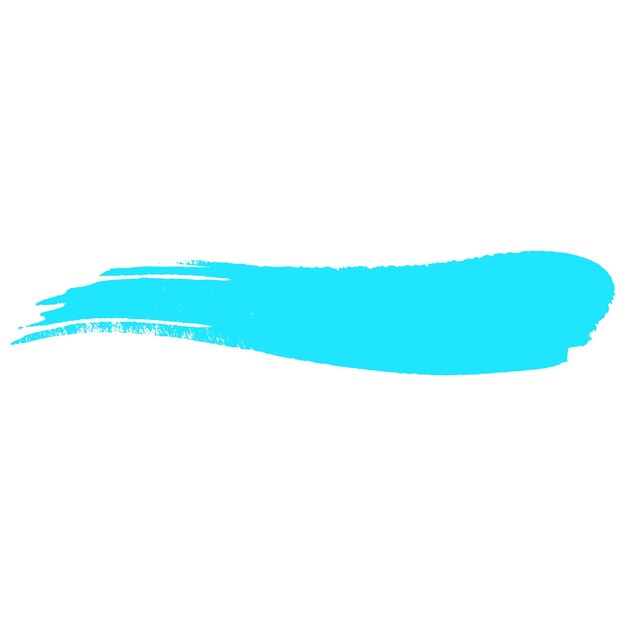 Pintura en acuarela con pincel azul claro