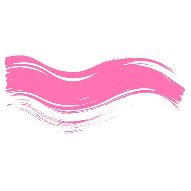 Pintura de acuarela con pincel rosado