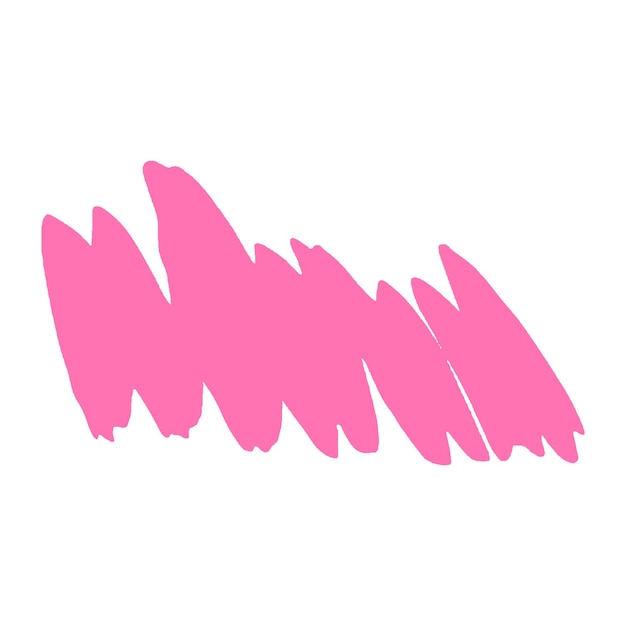 Pintura de acuarela con pincel rosado