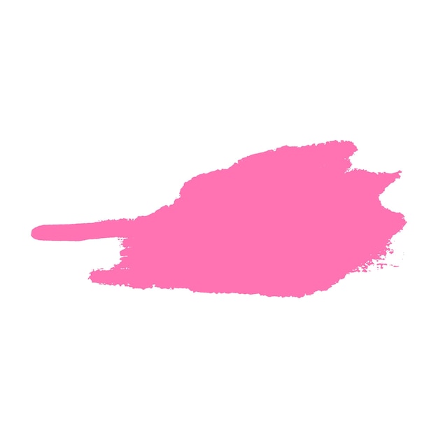 Pintura de acuarela con pincel rosado