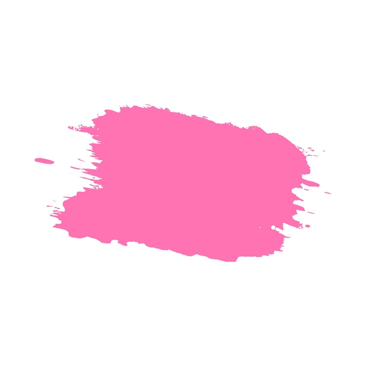 Vector pintura de acuarela con pincel rosado