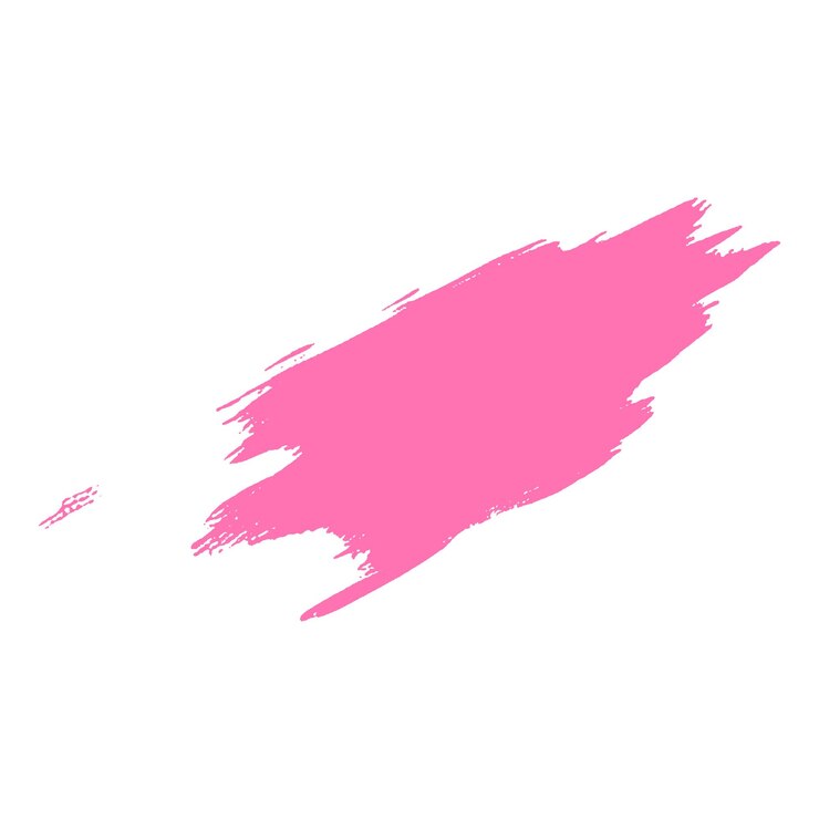 Vector pintura de acuarela con pincel rosado