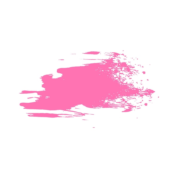 Pintura de acuarela con pincel rosado