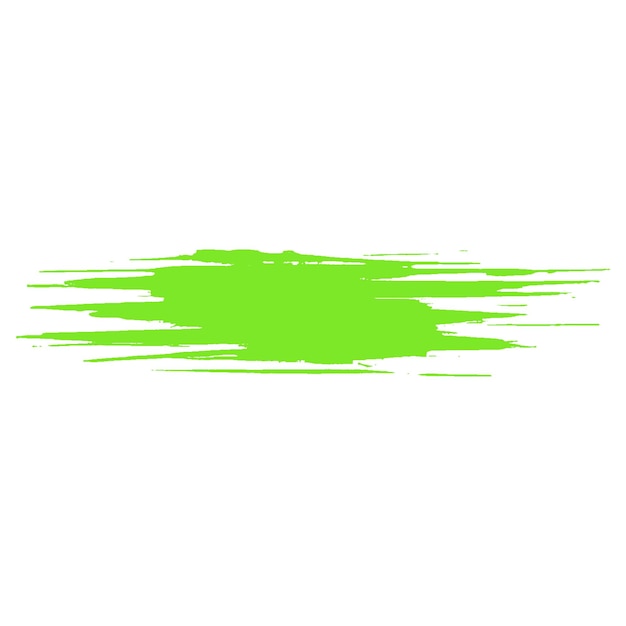 Pintura de acuarela con pincel verde