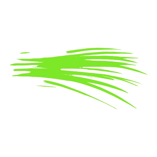Pintura de acuarela con pincel verde