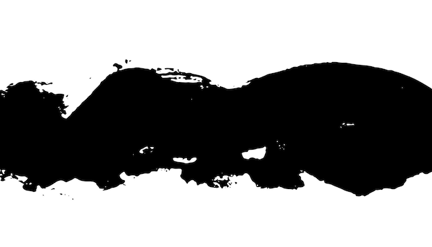 Pintura de acuarela de rayas negras salpicaduras de acuarela pintada y copia el espacio por encima y por debajo