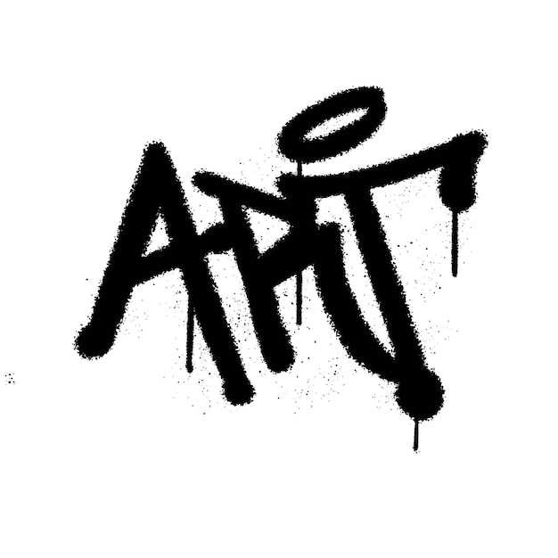 Pintura en aerosol de graffiti Arte de la palabra Ilustración vectorial aislada