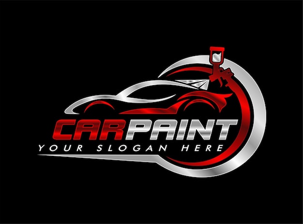 Pintura de automóviles Ilustración del logotipo Vector gráfico de pintura de automóviles