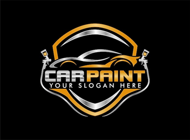 Pintura de automóviles Ilustración del logotipo Vector gráfico de pintura de automóviles
