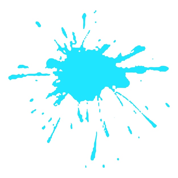 Pintura azul claro o gotas y salpicaduras de agua