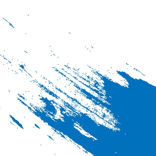 pintura azul pincel color de trazo de agua acuarela aislada sobre fondo blanco