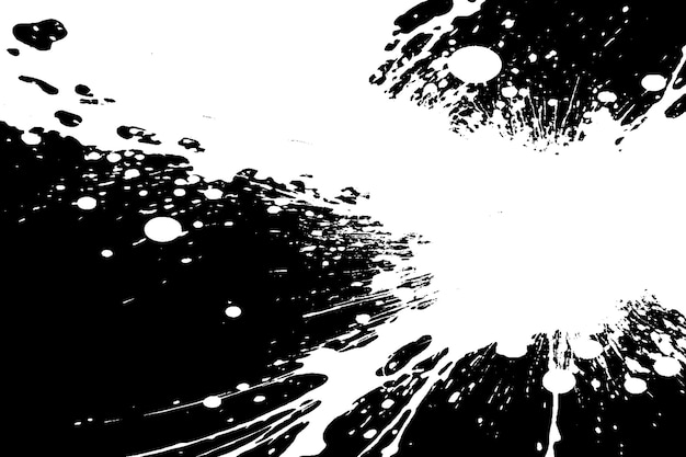 pintura blanca textura grungy en fondo negro imagen vectorial de la textura de salpicaduras de pintura blanca