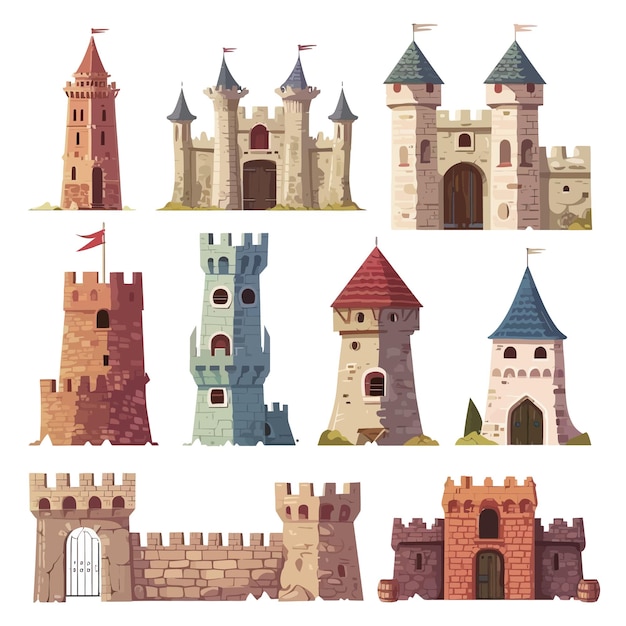 Vector pintura del castillo