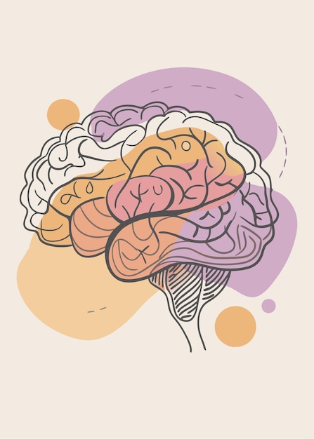 Una pintura de un cerebro en una pared James jean