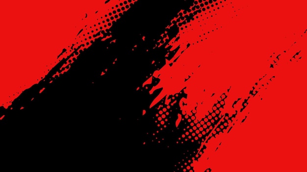 Pintura de color rojo grunge y medio tono sobre fondo oscuro