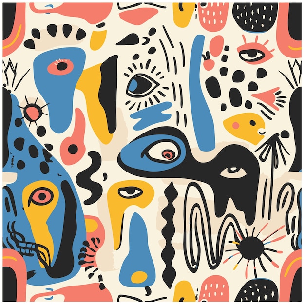 una pintura colorida de un grupo de ojos de diferentes colores y la palabra ojo