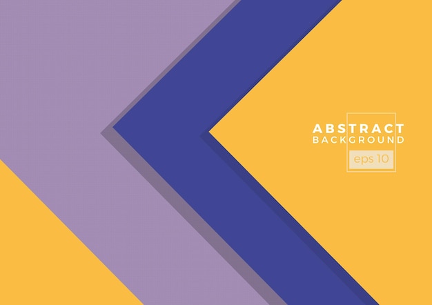 Pintura digital Banner y fondo de vector colorido geométrico abstracto Triángulos y flechas en azul púrpura y amarillo