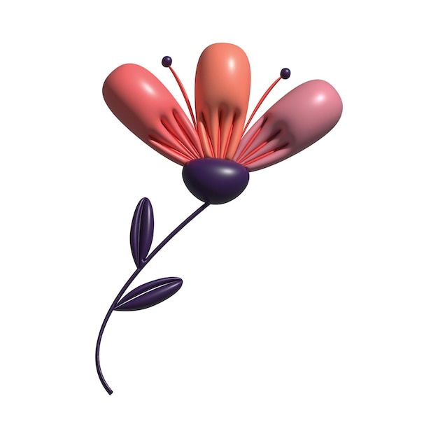 Una pintura de una flor con la palabra hibisco en ella