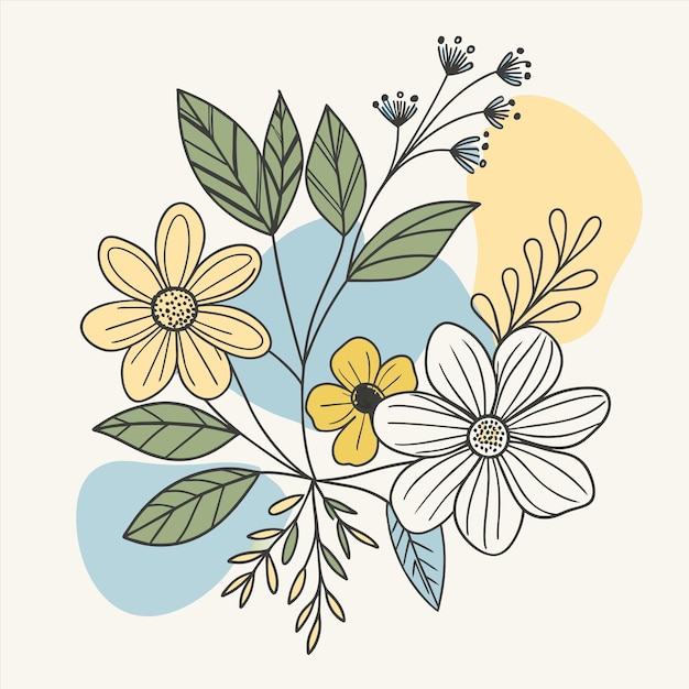 una pintura de flores con la palabra "primavera" en ella