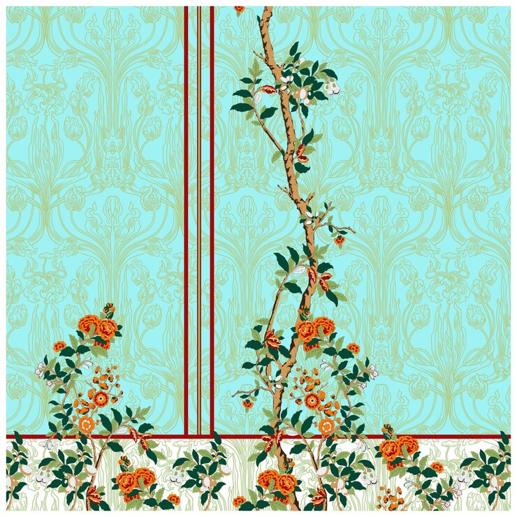 una pintura de flores y la palabra primavera en la parte inferior