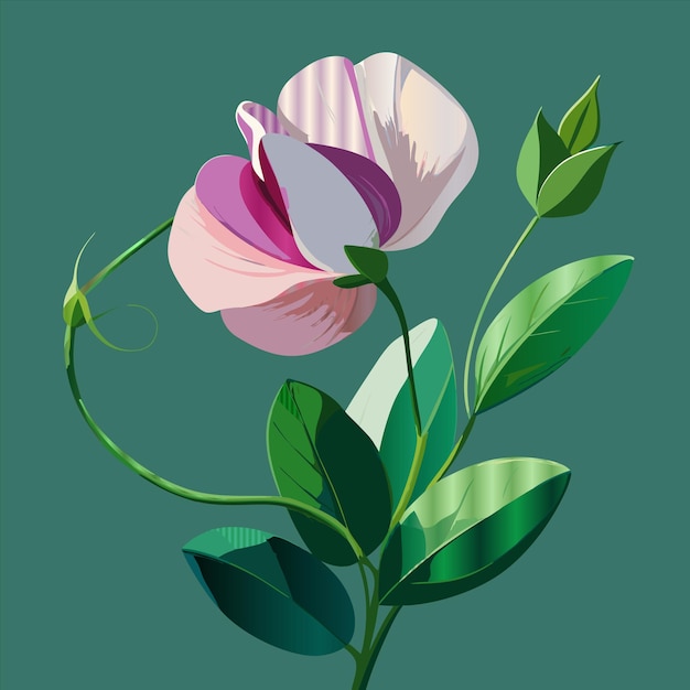 una pintura de flores con la palabra "tulipa" en ella