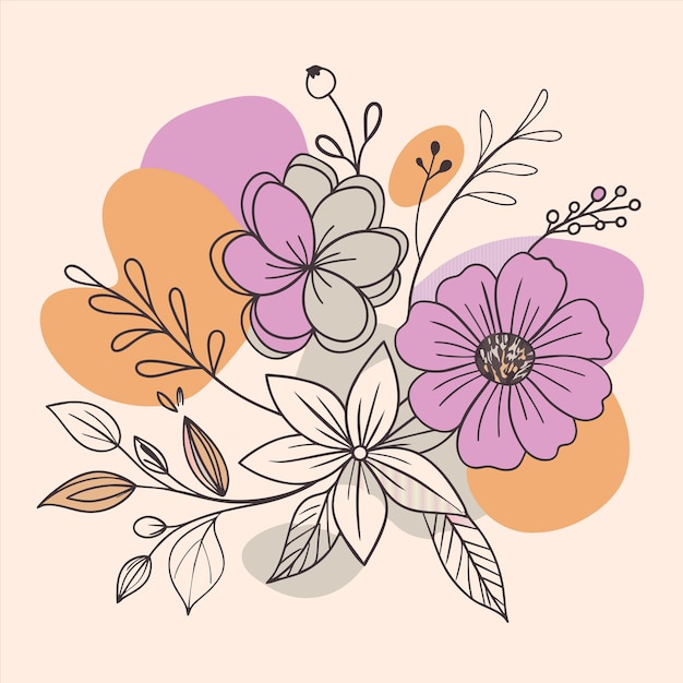 una pintura de flores con las palabras " primavera " en ella