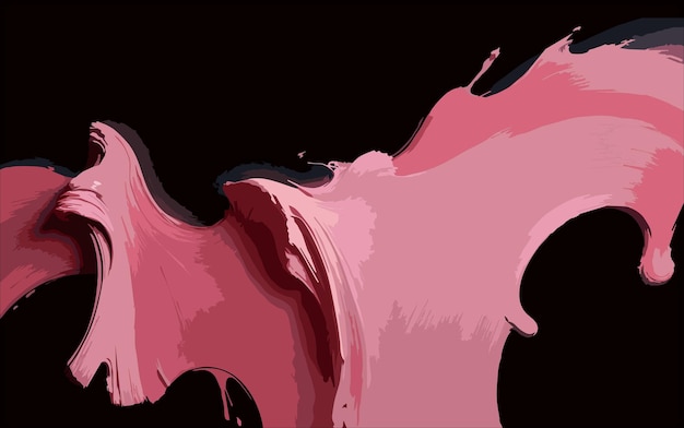 una pintura de un fondo rosado y negro con un fondo rosa y negro