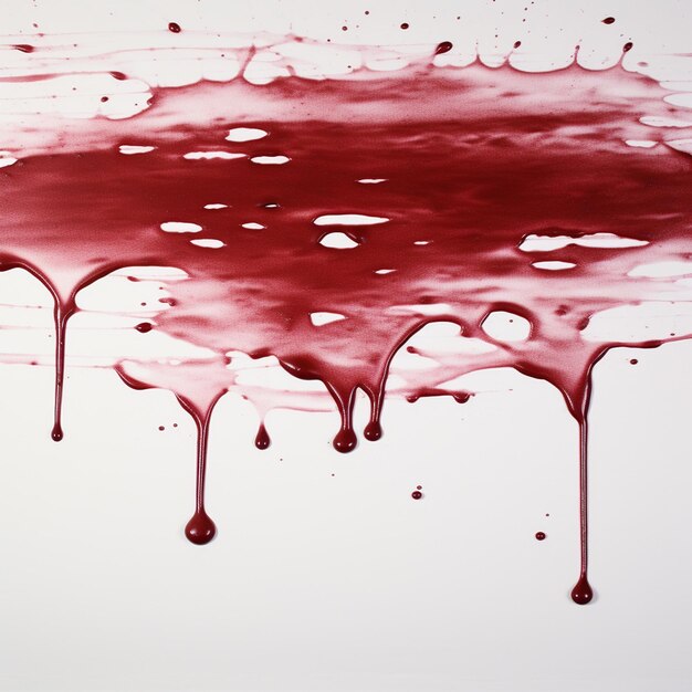 Vector una pintura de una gota de sangre con un fondo rojo