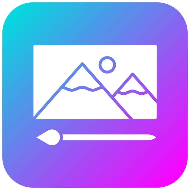 Pintura de icono vectorial Se puede utilizar para el conjunto de iconos de aprendizaje