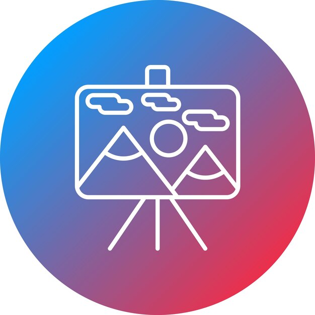 Pintura de imagen vectorial de icono Se puede utilizar para la creatividad