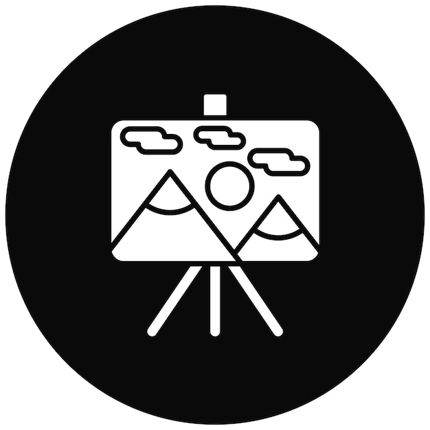 Pintura de imagen vectorial de icono Se puede utilizar para la creatividad