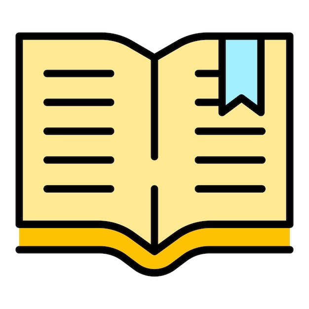 Pintura del libro de la escuela icono contorno vector pintura del niño pintor pincel color plano