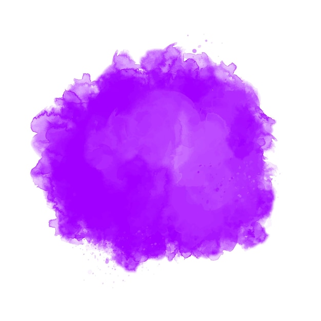 Vector pintura morada que está sobre un fondo blanco.